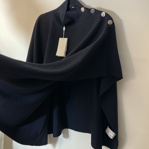 BOSS Landara Poncho Navy - Picture 14 of 15